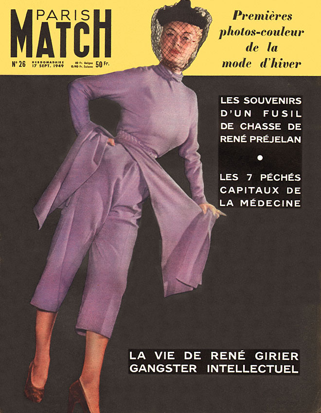 Couverture Paris match num�ro 26 de Septembre 1949