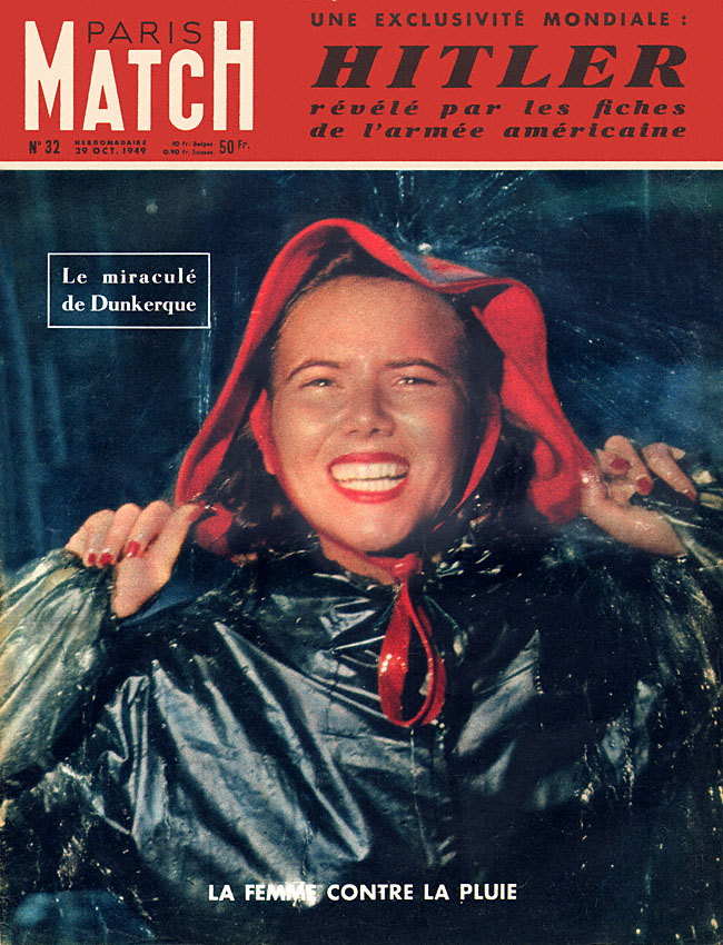 Couverture Paris match num�ro 32 de Octobre 1949
