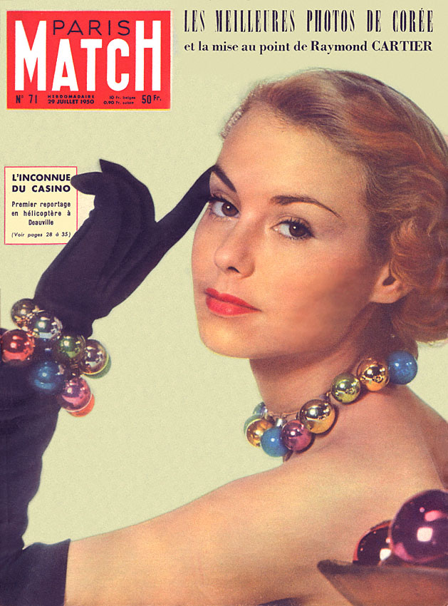 Couverture Paris match num�ro 71 de Juillet 1950