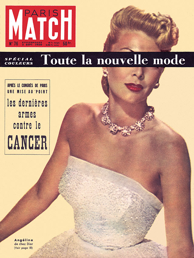 Couverture Paris match num�ro 76 de Septembre 1950