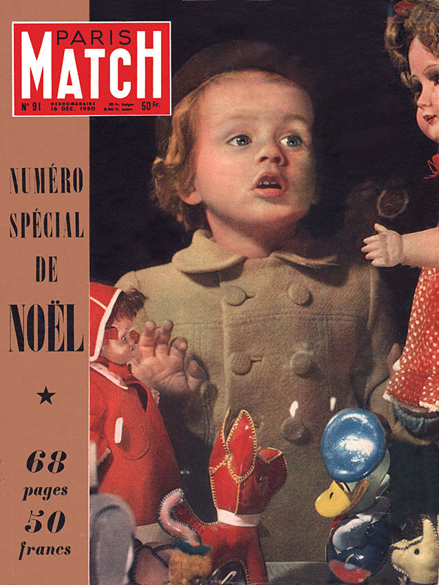Couverture Paris match num�ro 91 de D�cembre 1950