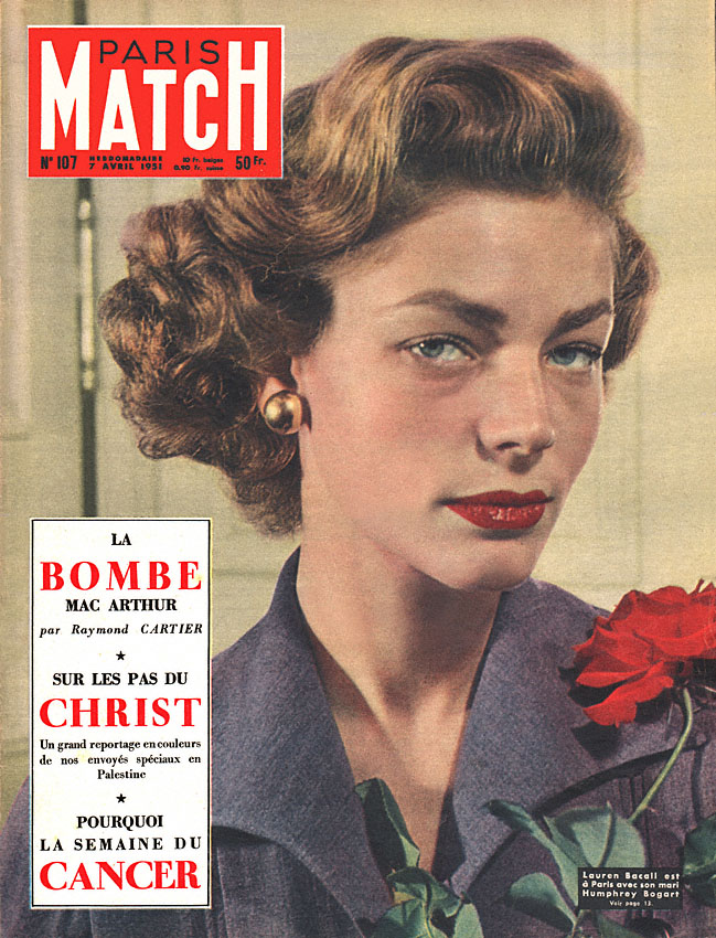 Couverture Paris match num�ro 107 de Avril 1951
