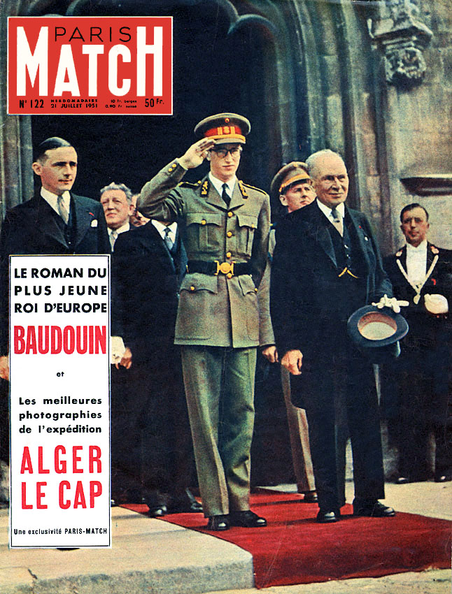 Couverture Paris match num�ro 122 de Juillet 1951