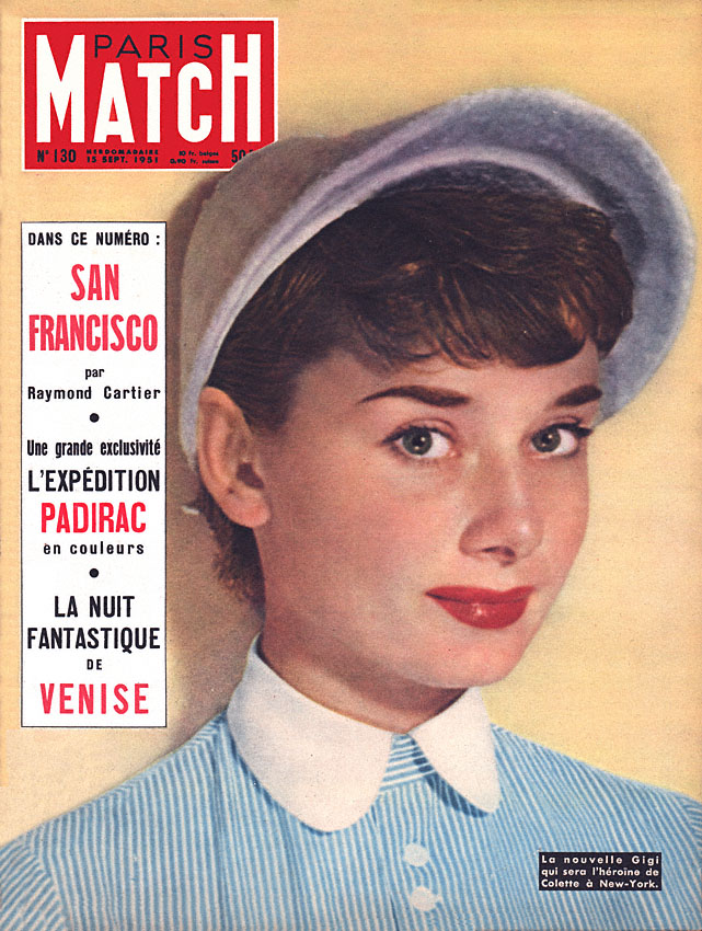 Couverture Paris match num�ro 130 de Septembre 1951