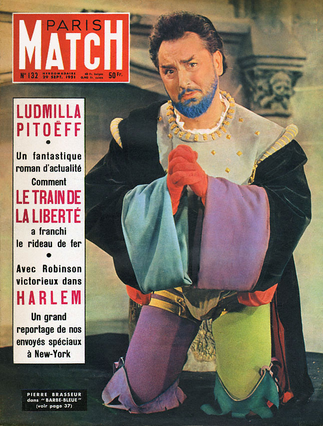 Couverture Paris match num�ro 132 de Septembre 1951