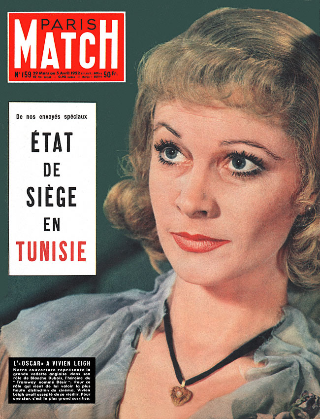 Couverture Paris match numéro 159 de Mars 1952