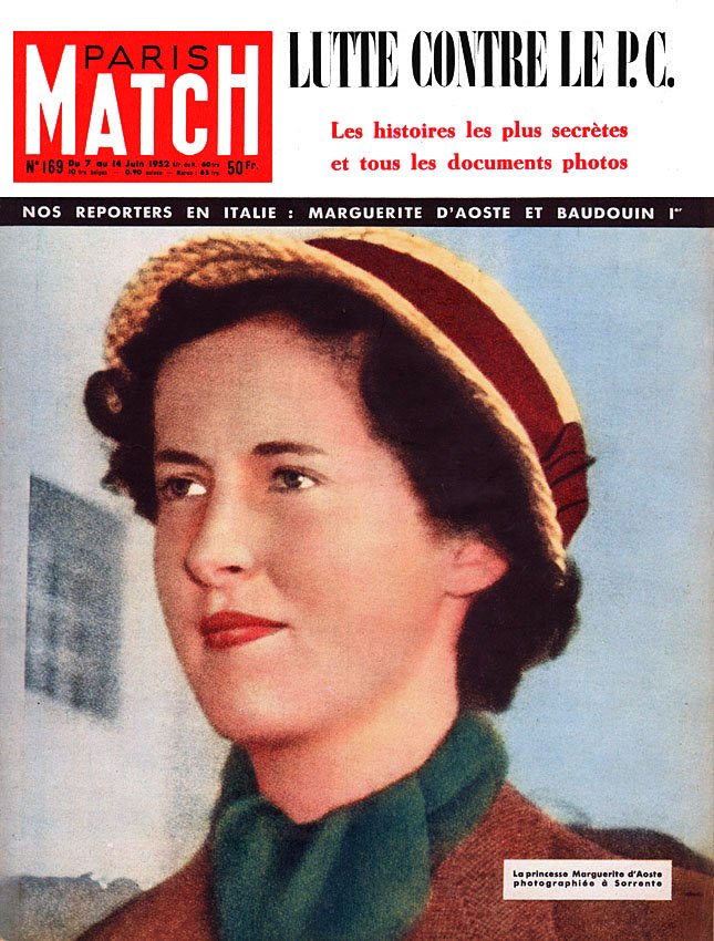Couverture Paris match num�ro 169 de Juin 1952