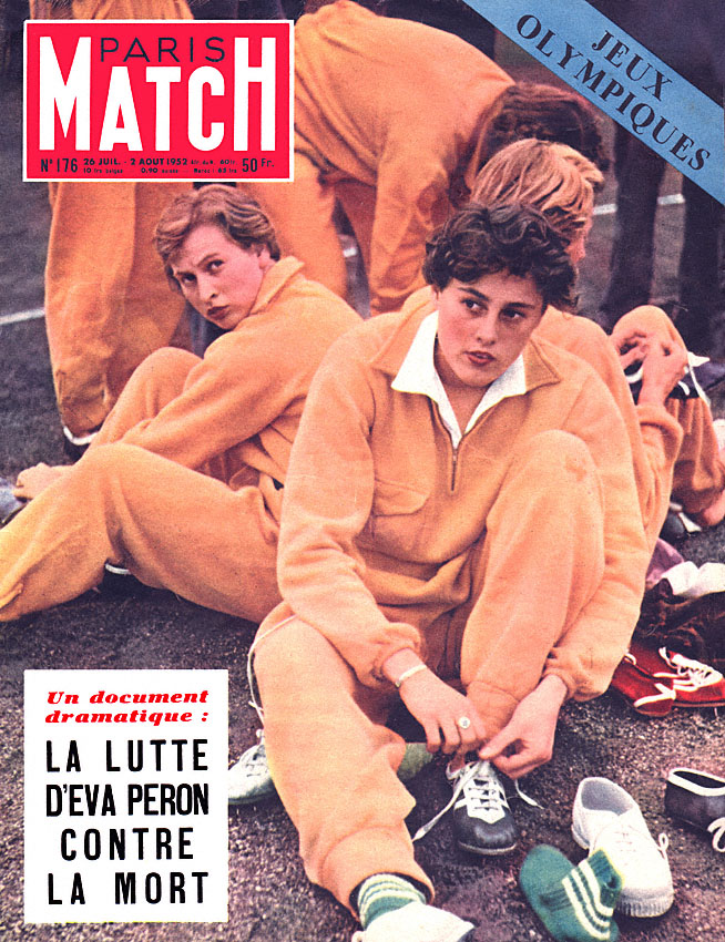 Couverture Paris match num�ro 176 de Juillet 1952