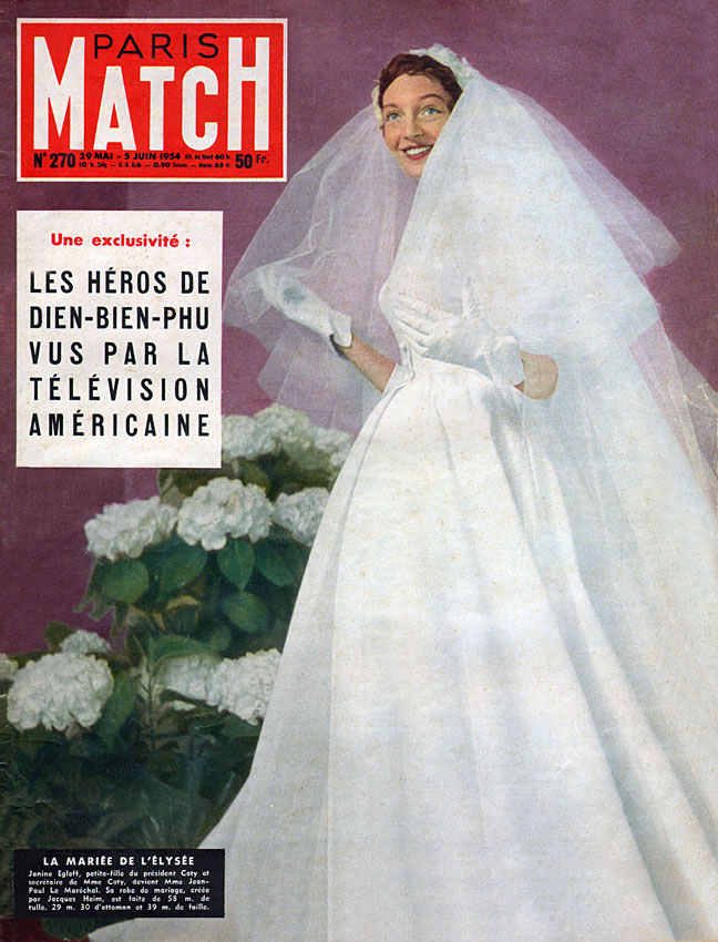 Couverture Paris match num�ro 270 de Mai 1954