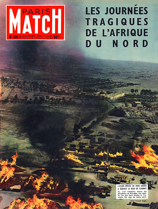 Couverture Paris match num�ro 336 de Septembre 1955