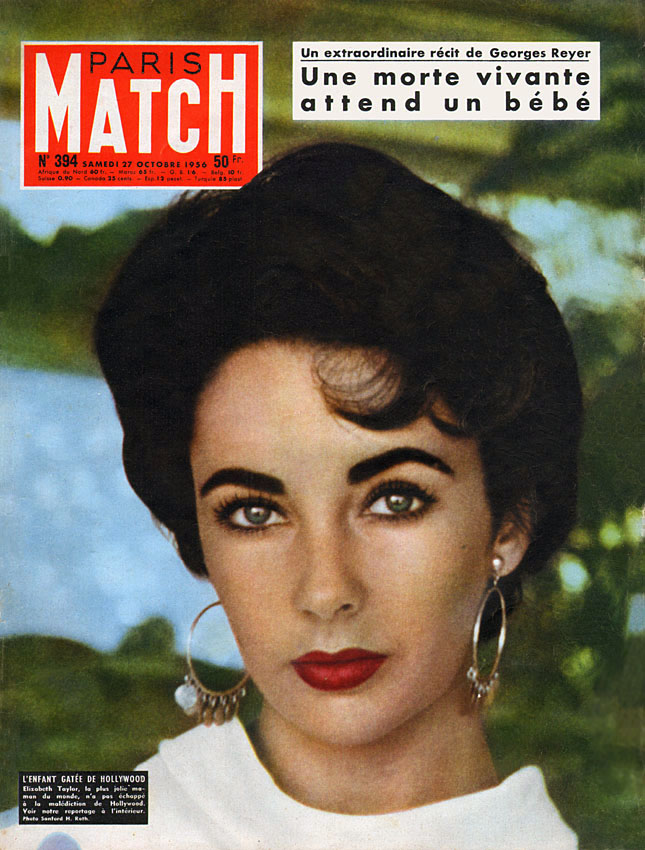 Couverture Paris match num�ro 394 de Octobre 1956