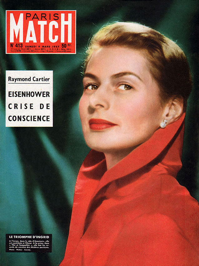 Couverture Paris match num�ro 413 de Mars 1957