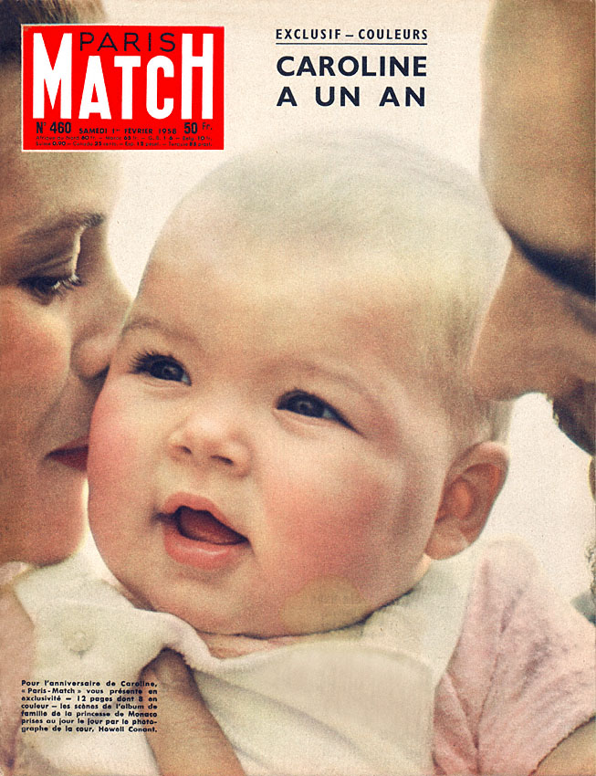 Couverture Paris match num�ro 460 de F�vrier 1958
