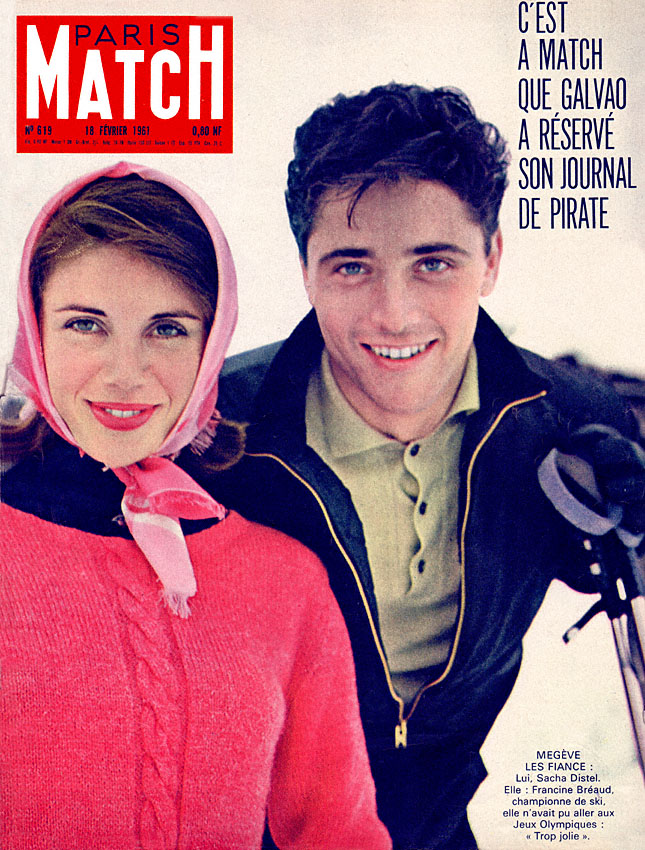 Couverture Paris match num�ro 619 de F�vrier 1961
