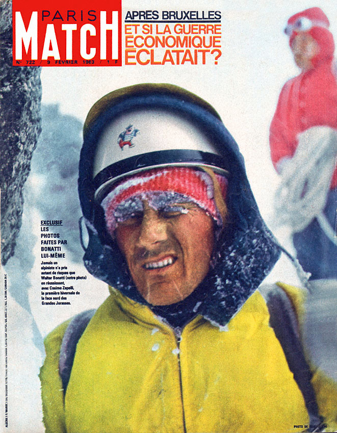 Couverture Paris match num�ro 722 de F�vrier 1963