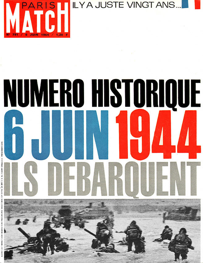 Couverture Paris match num�ro 791 de Juin 1964