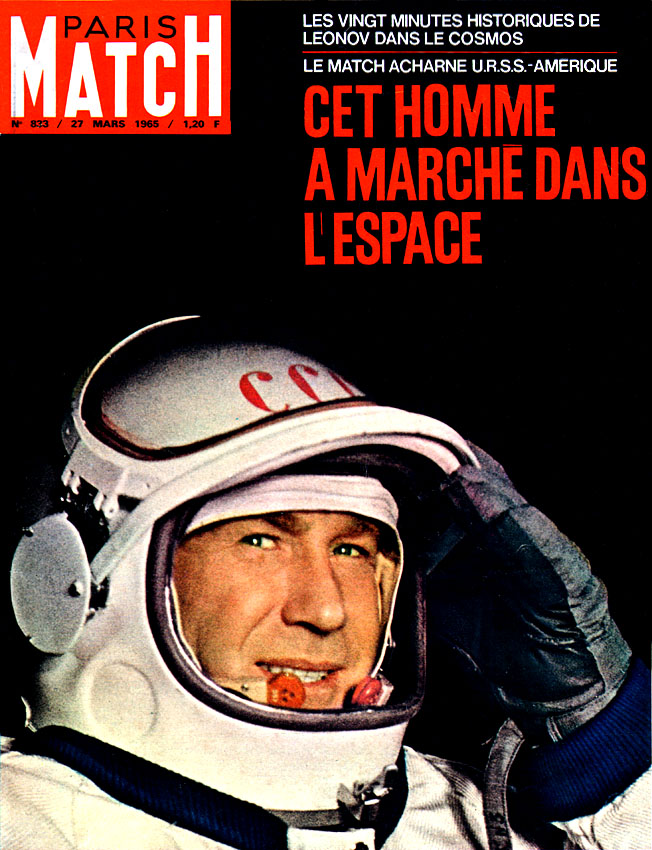 Couverture Paris match num�ro 833 de Mars 1965