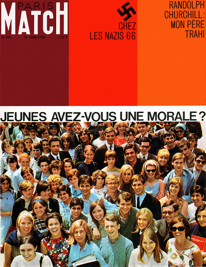 Couverture Paris match num�ro 897 de Juin 1966