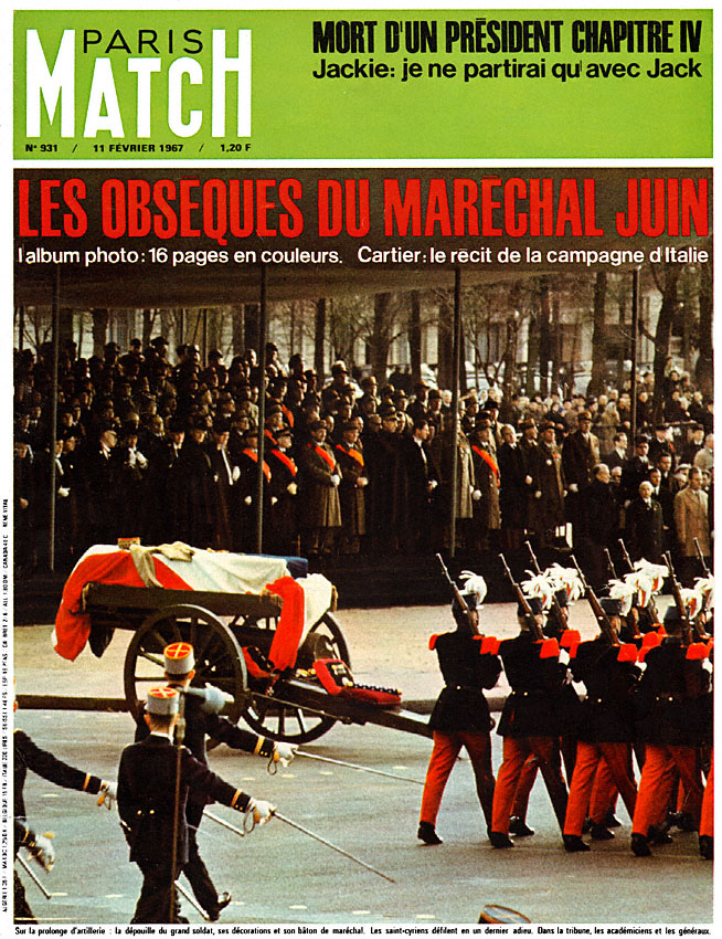 Couverture Paris match numéro 931 de Février 1967