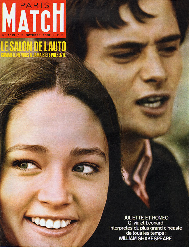 Couverture Paris match num�ro 1013 de Octobre 1968