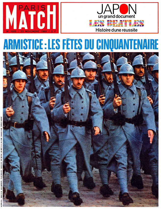Couverture Paris match num�ro 1020 de Novembre 1968