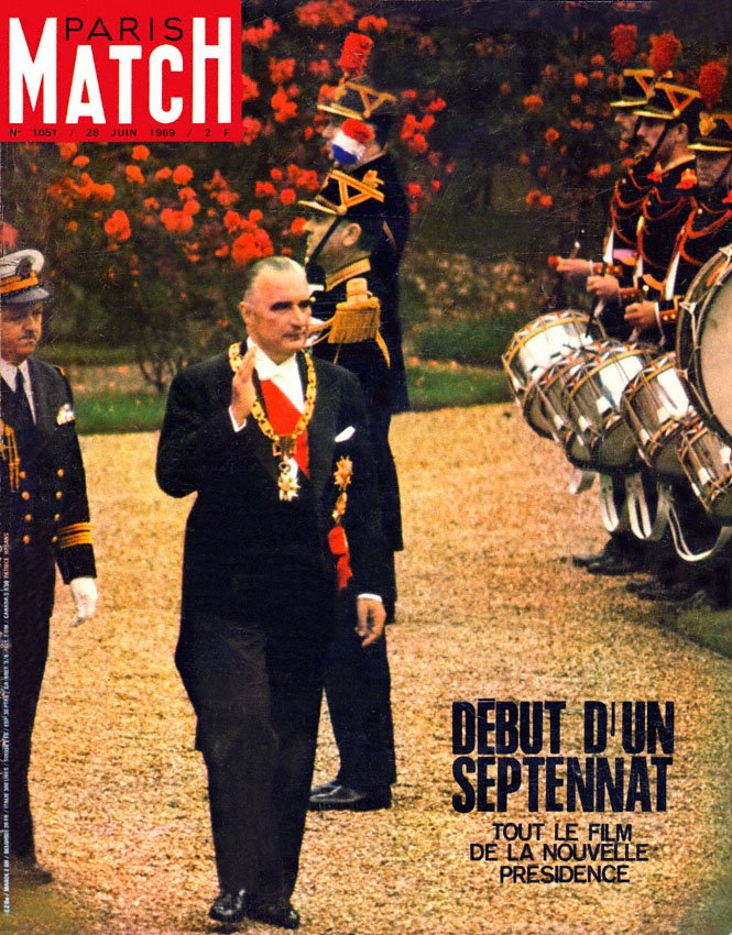 Couverture Paris match num�ro 1051 de Juin 1969
