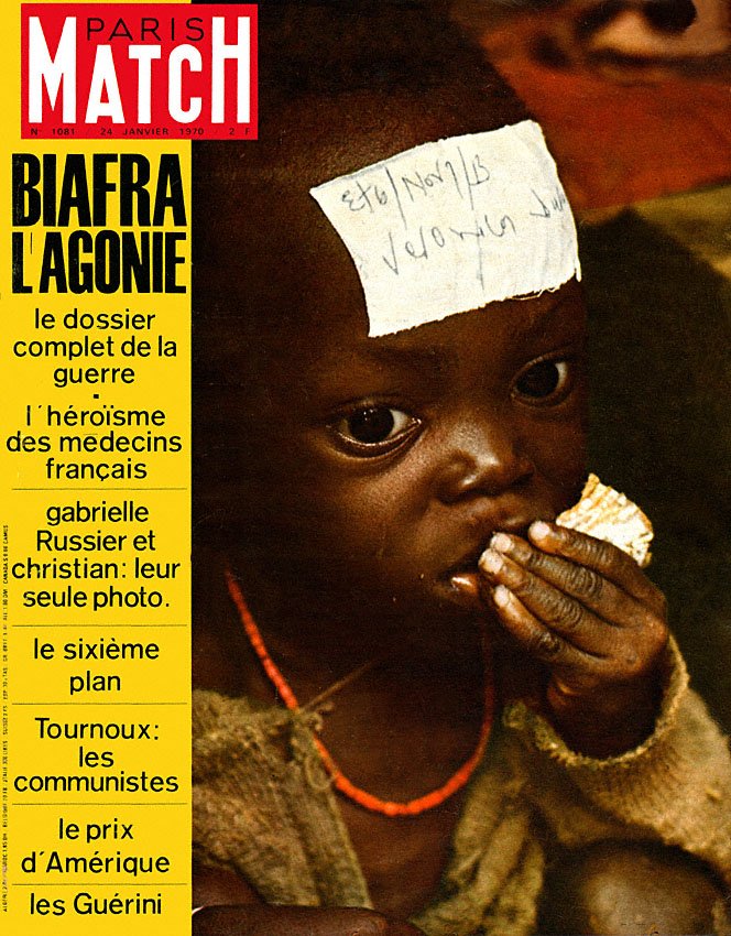 Couverture Paris match numéro 1081 de Janvier 1970