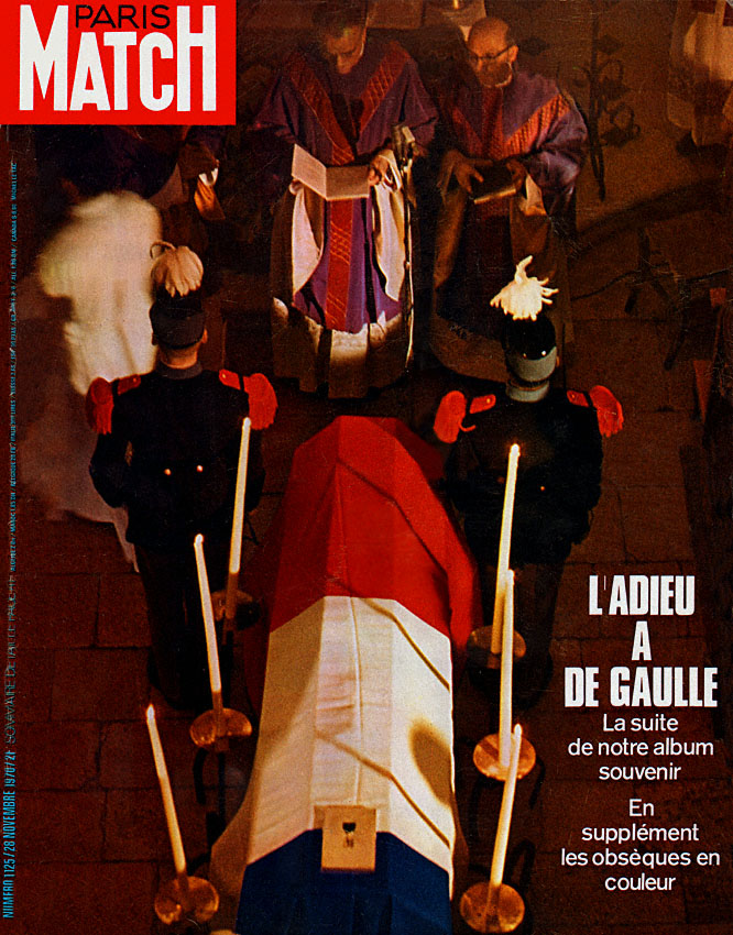 Couverture Paris match num�ro 1125 de Novembre 1970