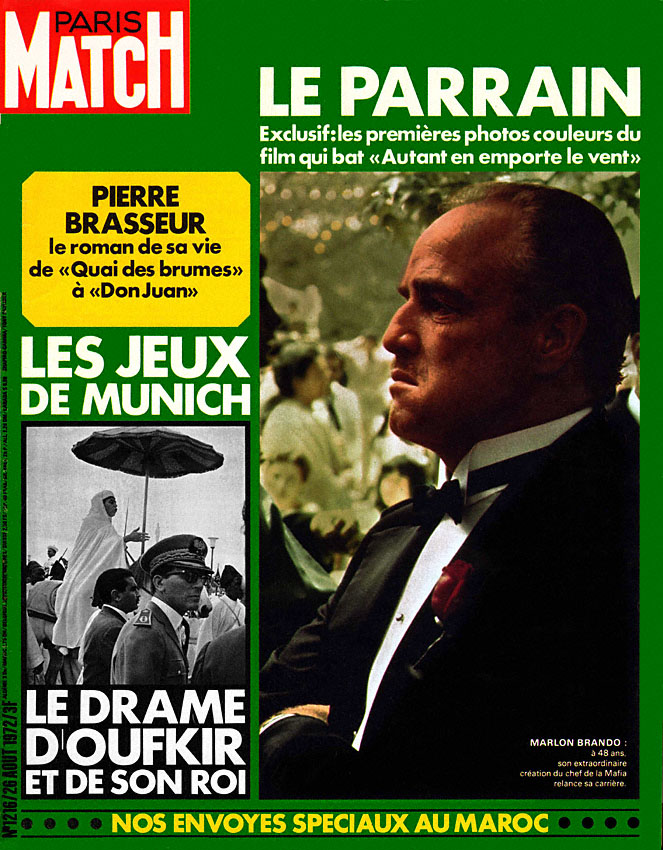 Couverture Paris match num�ro 1216 de Ao�t 1972