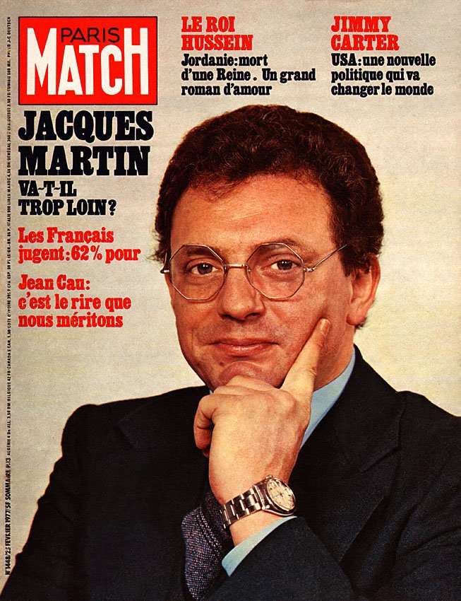 Couverture Paris match numéro 1448 de Février 1977