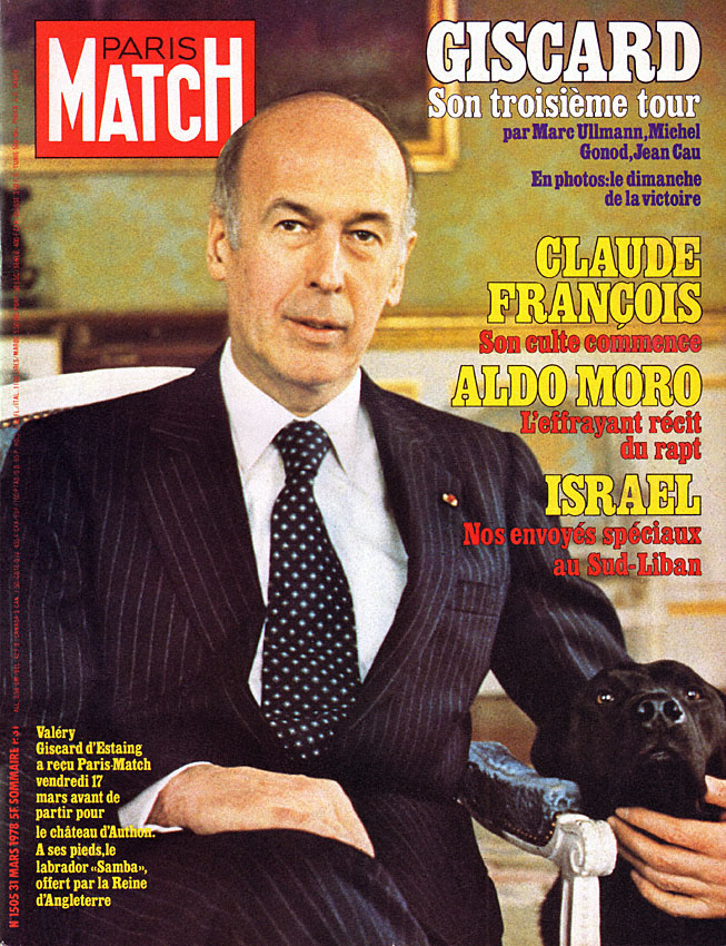 Couverture Paris match numéro 1505 de Mars 1978