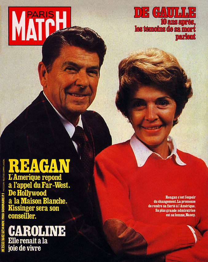 Couverture Paris match num�ro 1642 de Novembre 1980