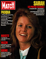 Paris Match couverture num�ro 1925