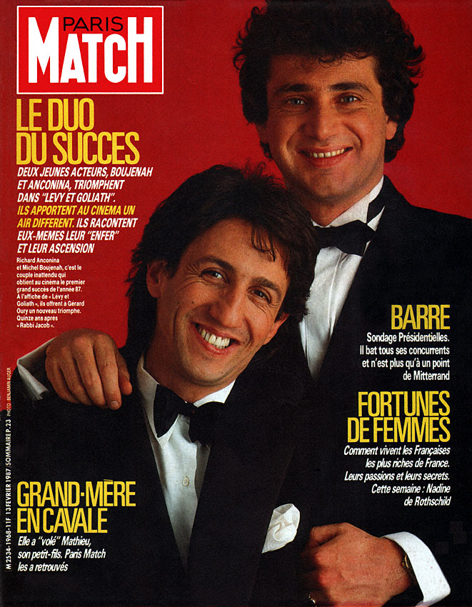 Couverture Paris match num�ro 1968 de F�vrier 1987