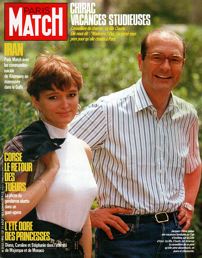 Couverture Paris match num�ro 1995 de Ao�t 1987
