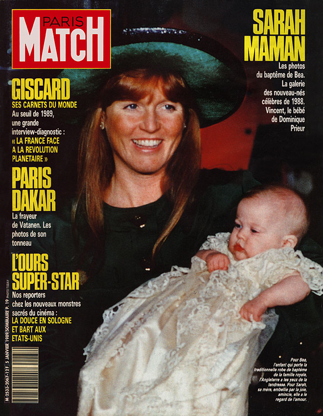 Couverture Paris match numéro 2067 de Janvier 1989