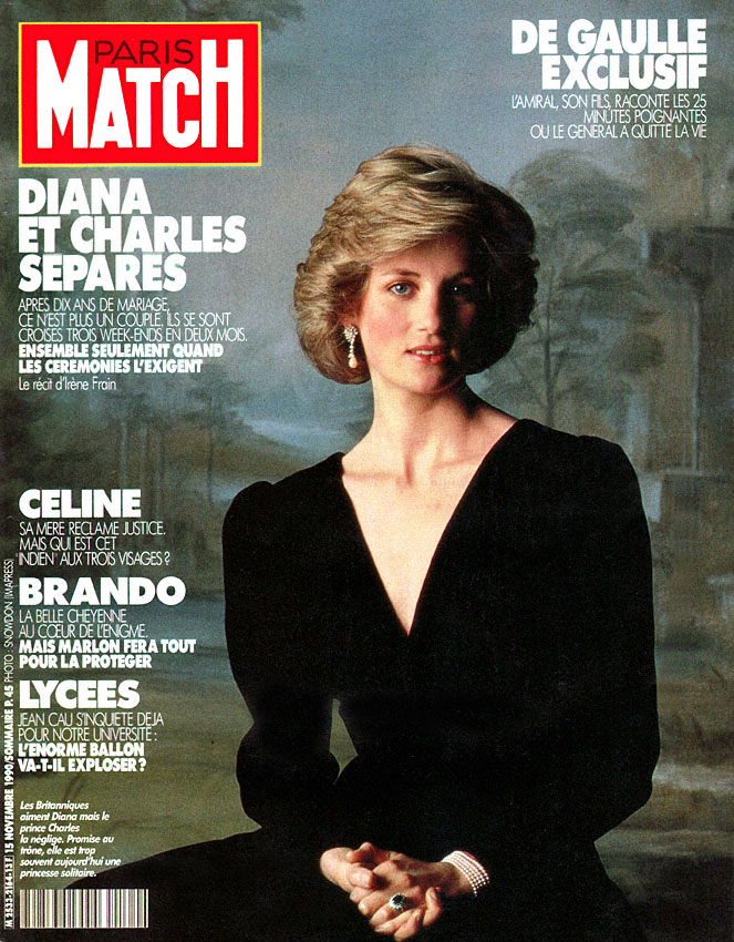 Couverture Paris match numéro 2164 de Novembre 1990