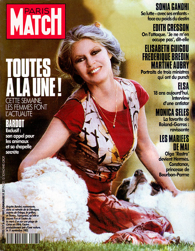 Couverture Paris match num�ro 2193 de Juin 1991