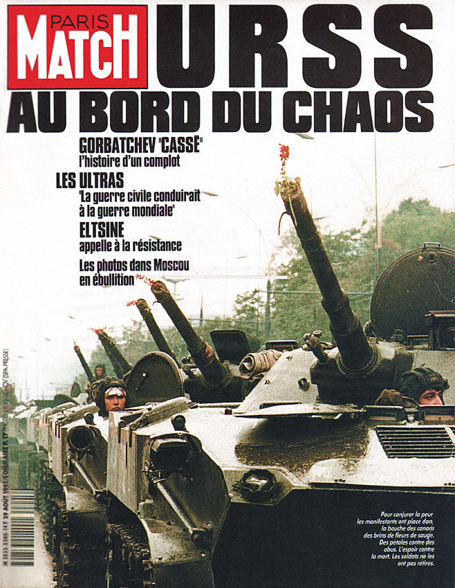 Couverture Paris match num�ro 2205 de Ao�t 1991
