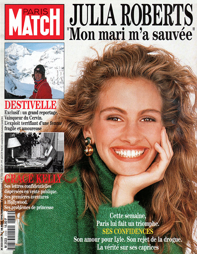 Couverture Paris match num�ro 2339 de Mars 1994