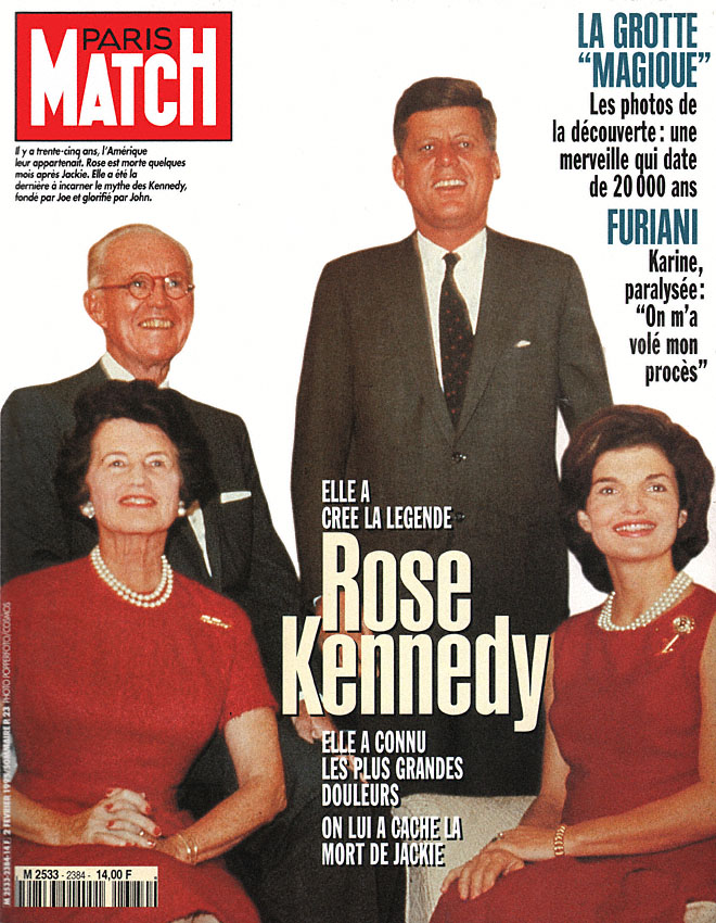 Couverture Paris match num�ro 2384 de F�vrier 1995