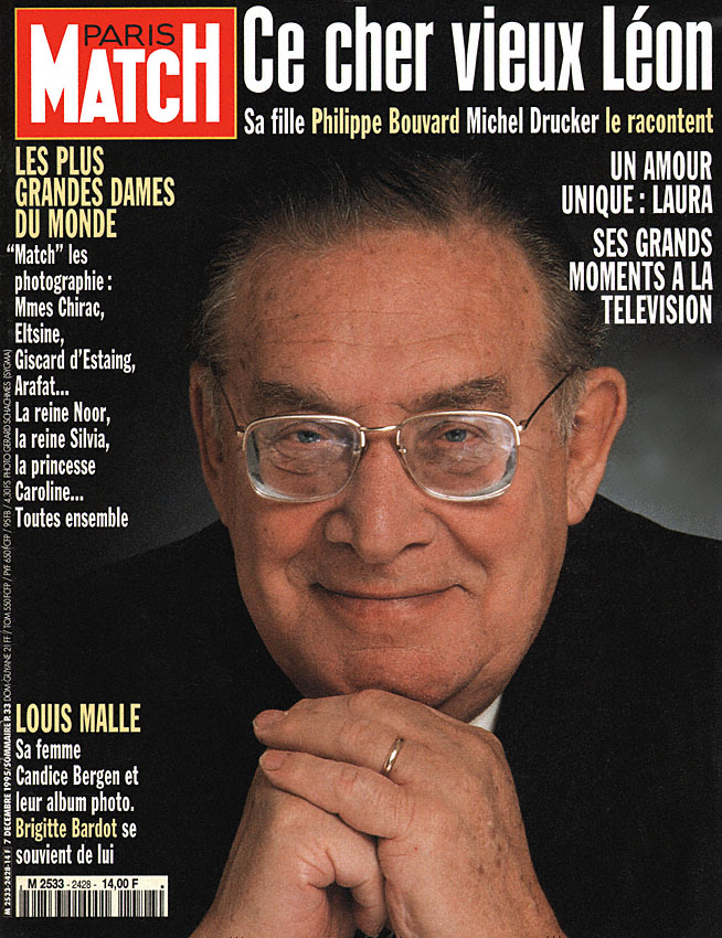 Couverture Paris match numéro 2428 de Décembre 1995