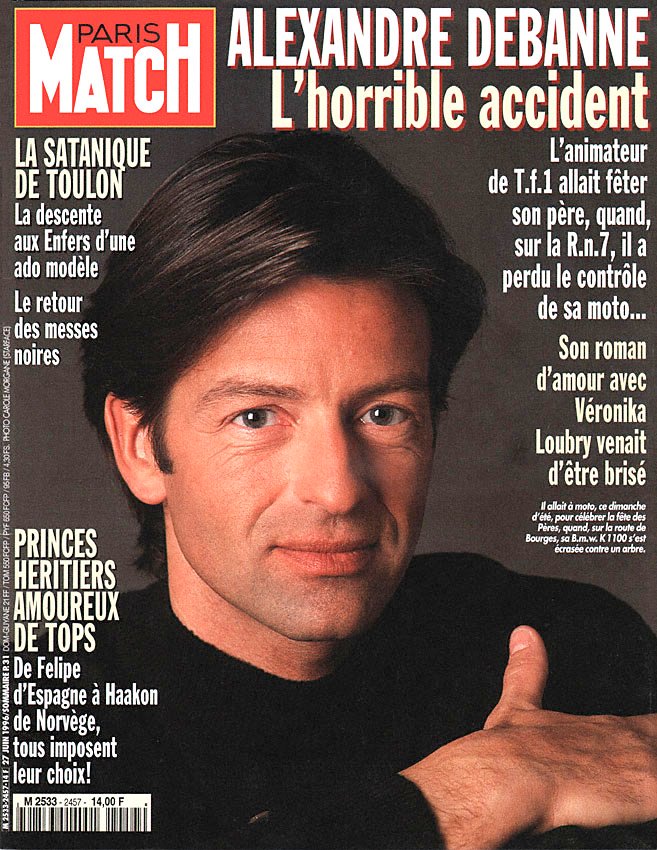 Couverture Paris match numéro 2457 de Juin 1996