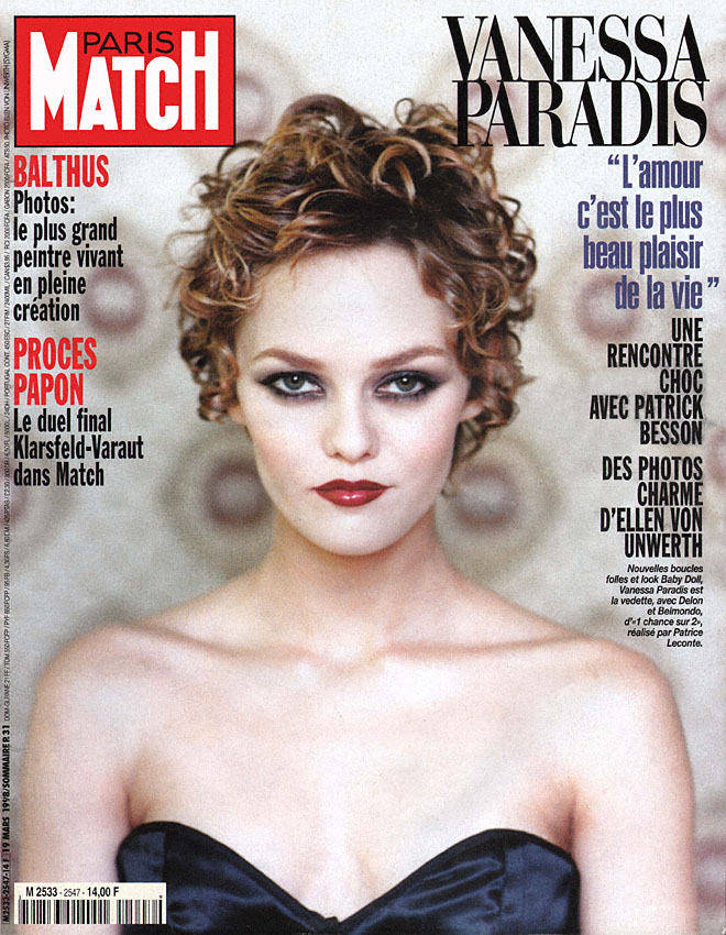 Couverture Paris match num�ro 2547 de Mars 1998