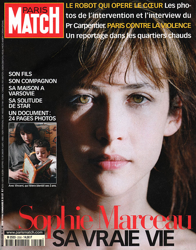 Couverture Paris match numéro 2558 de Juin 1998