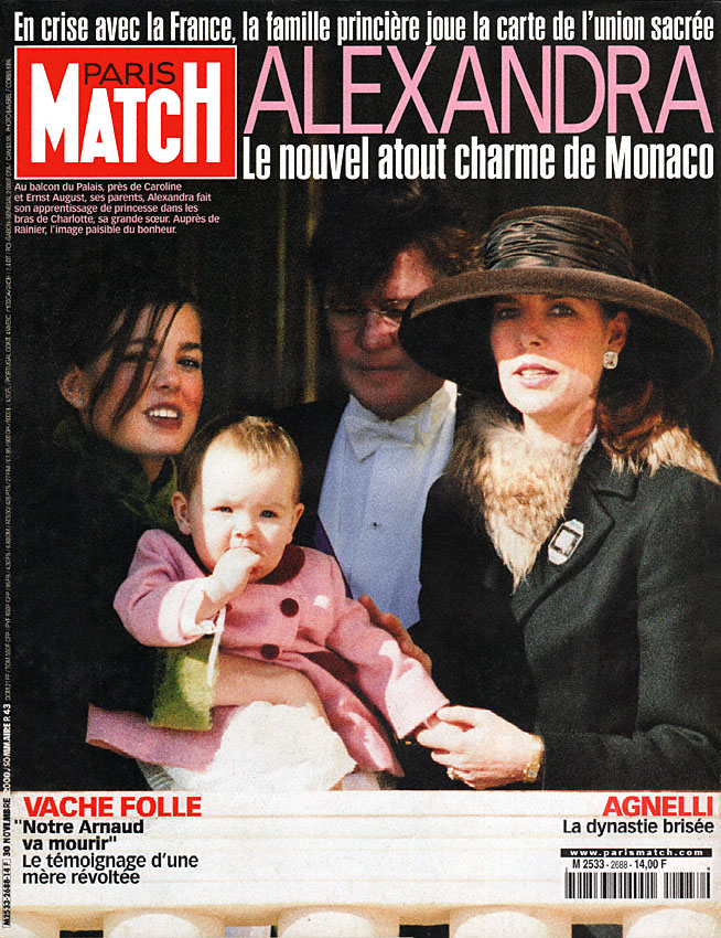 Couverture Paris match num�ro 2688 de Novembre 2000