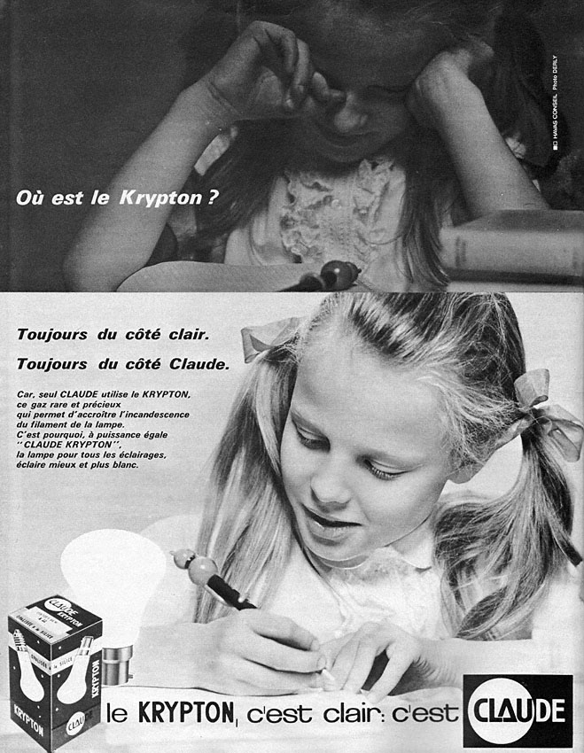 Publicit� Claude 1964