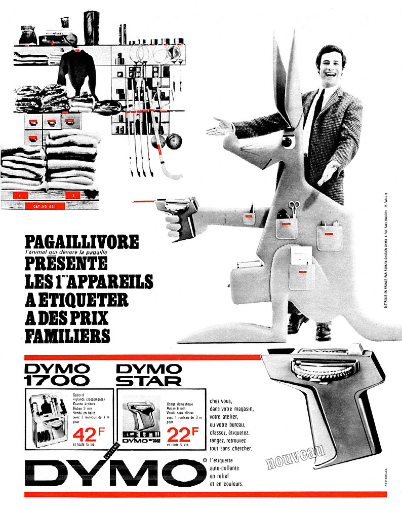 Publicit� Dymo 1968