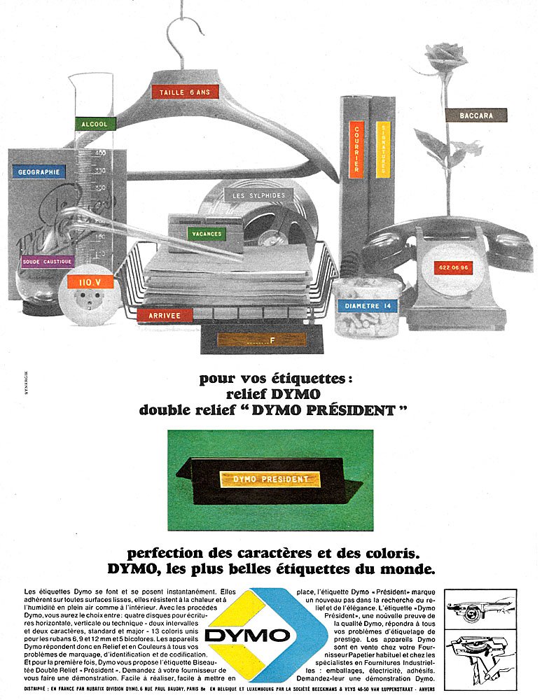 Marque Dymo 1965