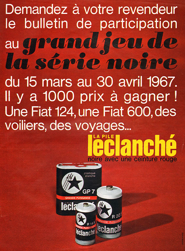 Publicit� Leclanche 1967